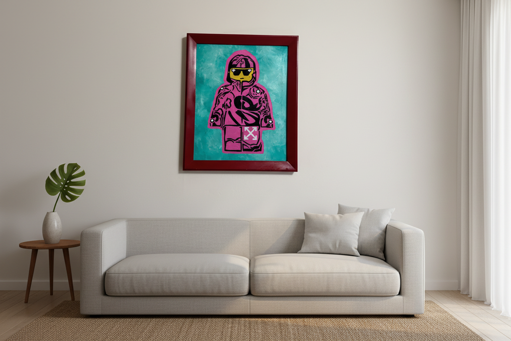 Pink Brick Boy - in Kimono